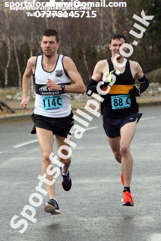 Senior mens Good Friday Elswick Harriers Relay, Newburn, Newcastle. Photo: David T. Hewitson/Sports for All Pics